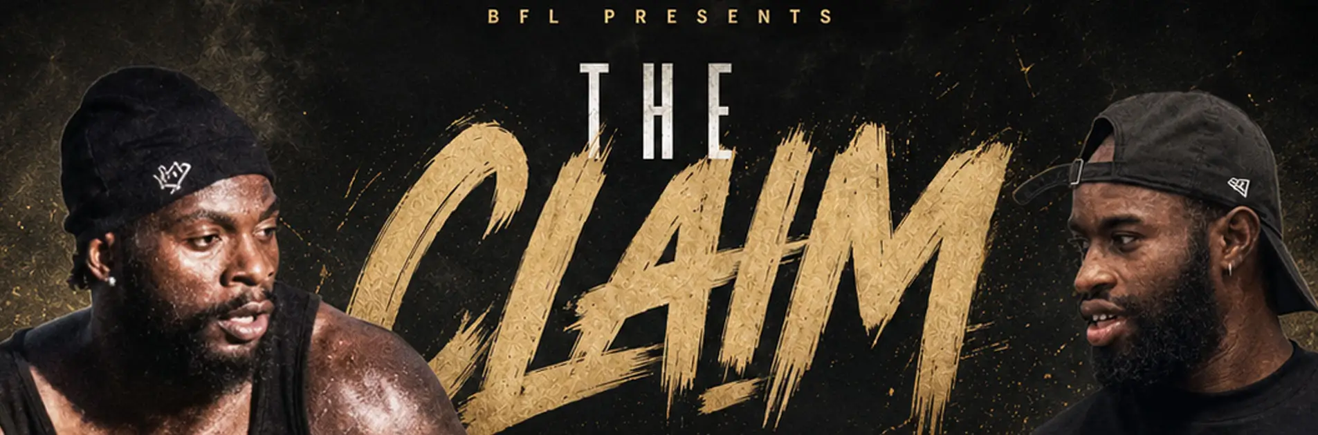 Team Fwesh and Team JYB promotional graphic for The Claim 3x3 basketball showdown.